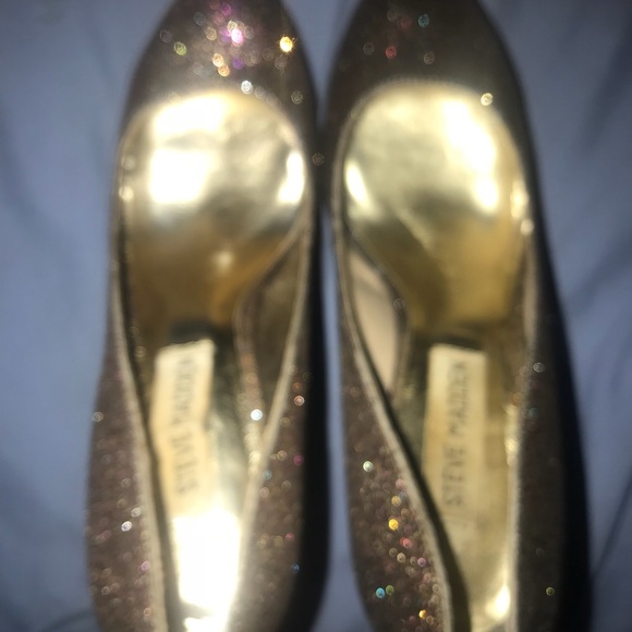 SEXY STEVE MADDEN CLOSE TOE GLITTER HEEL (c) - Picture 5 of 5